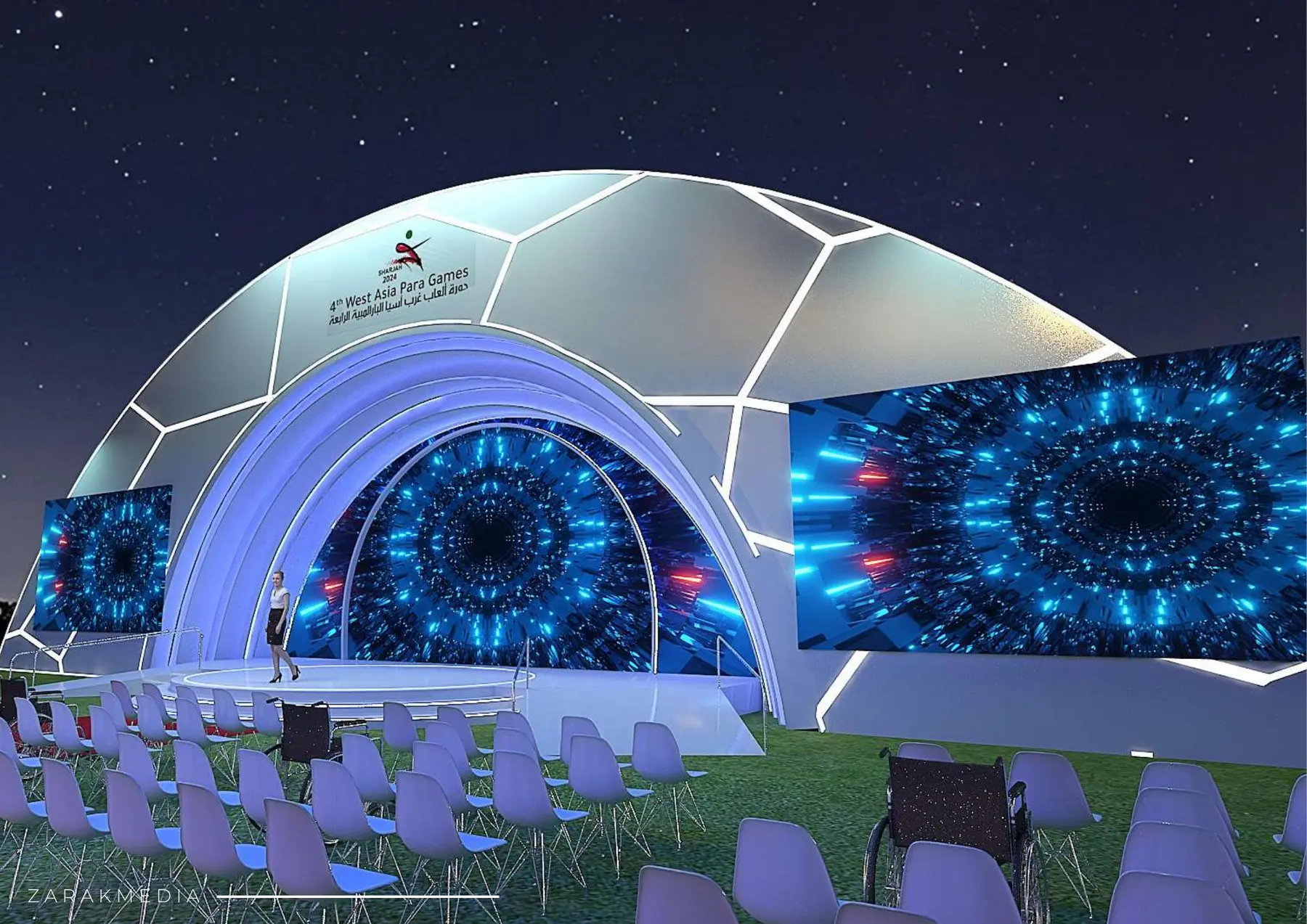 Immersive event environment and exhibition design concept by Zarak Events
