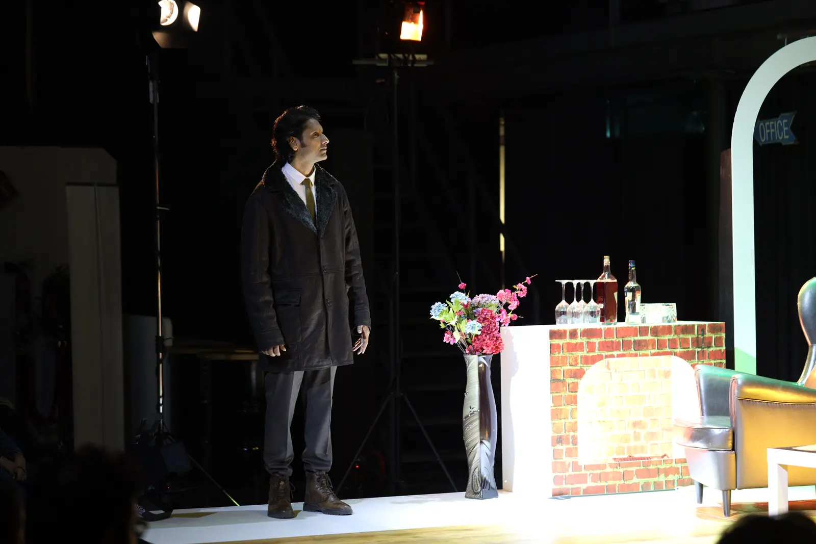 The Mousetrap ensemble on stage
